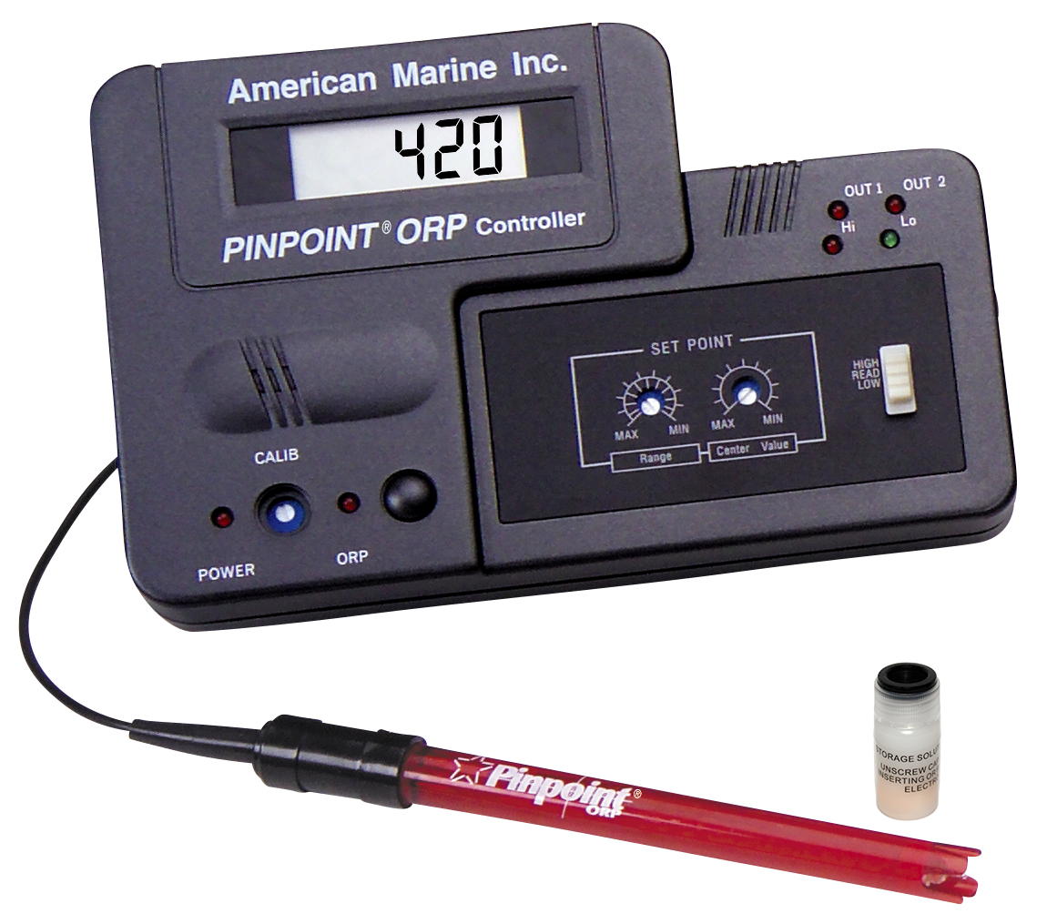 Pinpoint American Marine ORP/REDOX Monitor Package - Measures Water Oxidation Potential, Includes Probe & Calibration