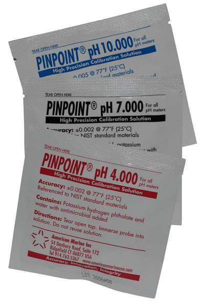 <i>PINPOINT</i>® High-Precision pH Calibration Fluids (set of 12 pouches)